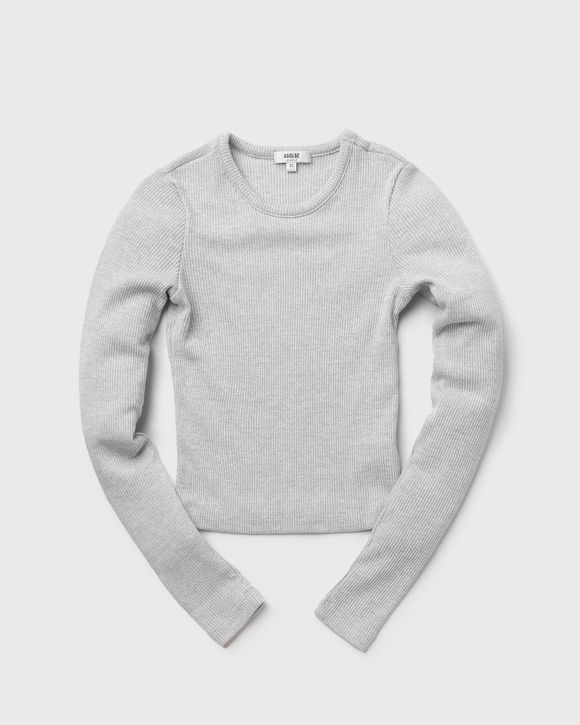 AGOLDE WMNS alma shrunken crewneck Grey BRUSHED GREY HEATHER