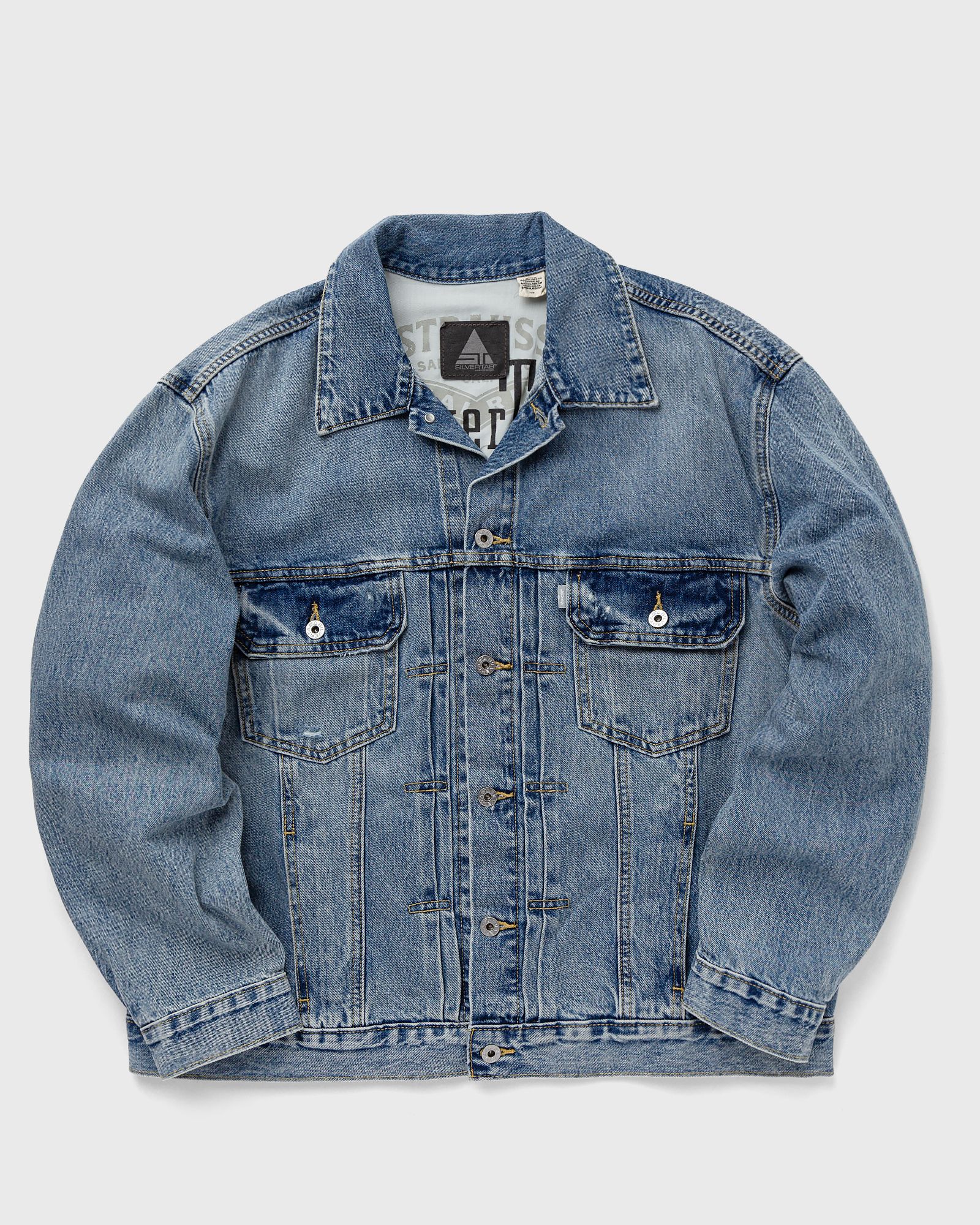 Levis - silvertab all in trucker men denim jackets blue in größe:l