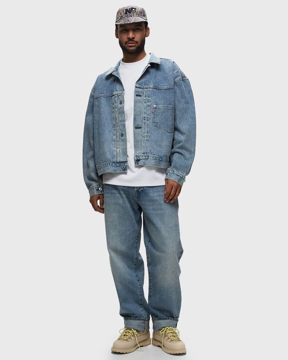 Levis x BEAMS STAY LOOSE TYPE I TRUCKER Blue - VNTG WASH