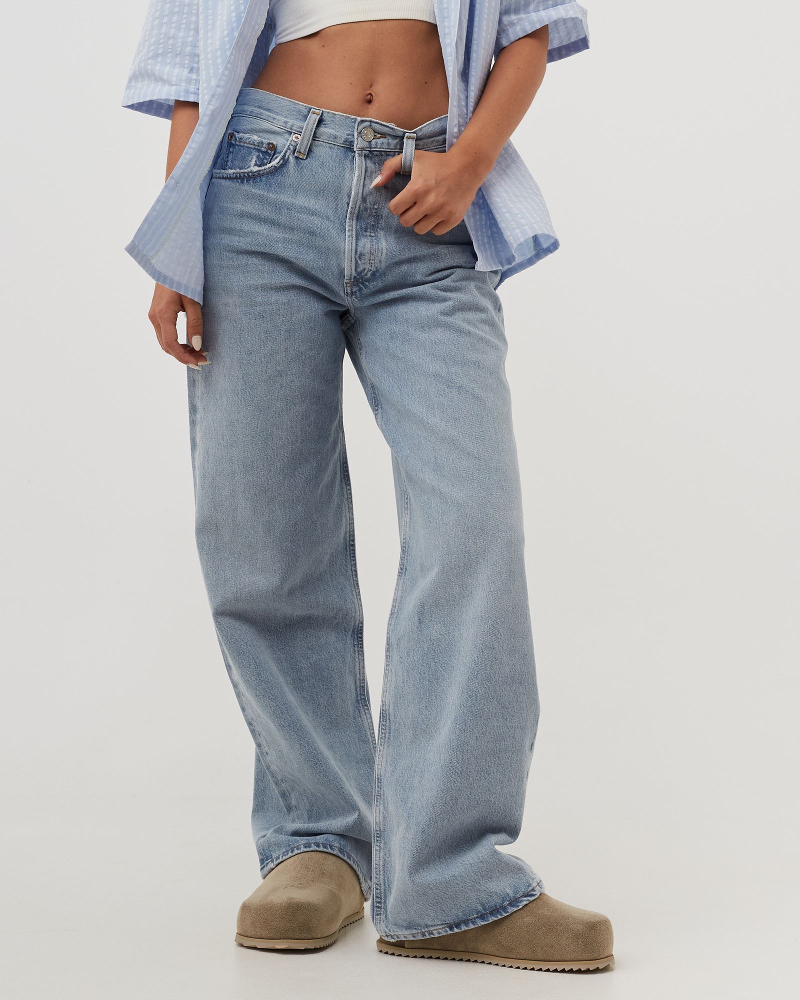 WMNS low rise baggy jeans