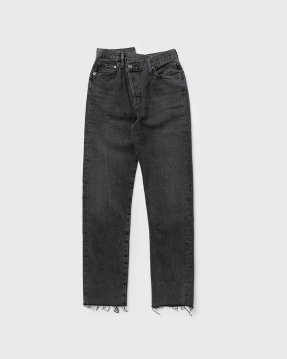 AGOLDE WMNS criss cross straight Black SHAMBLES WASHED BLACK