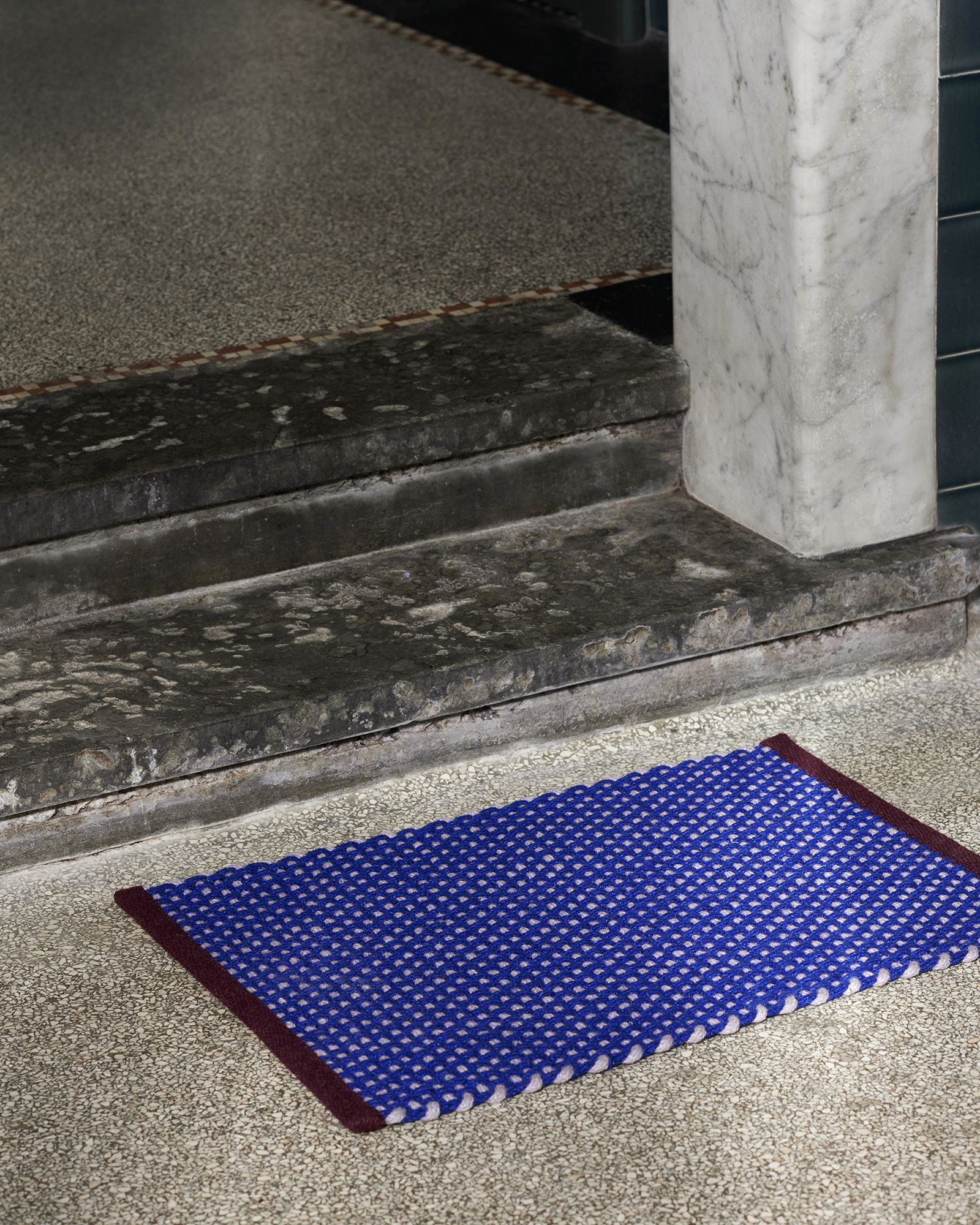 Door Mat-Royal blue