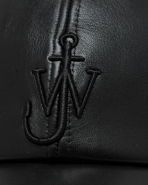 Logo embroidery leather baseball cap - JW Anderson - Men