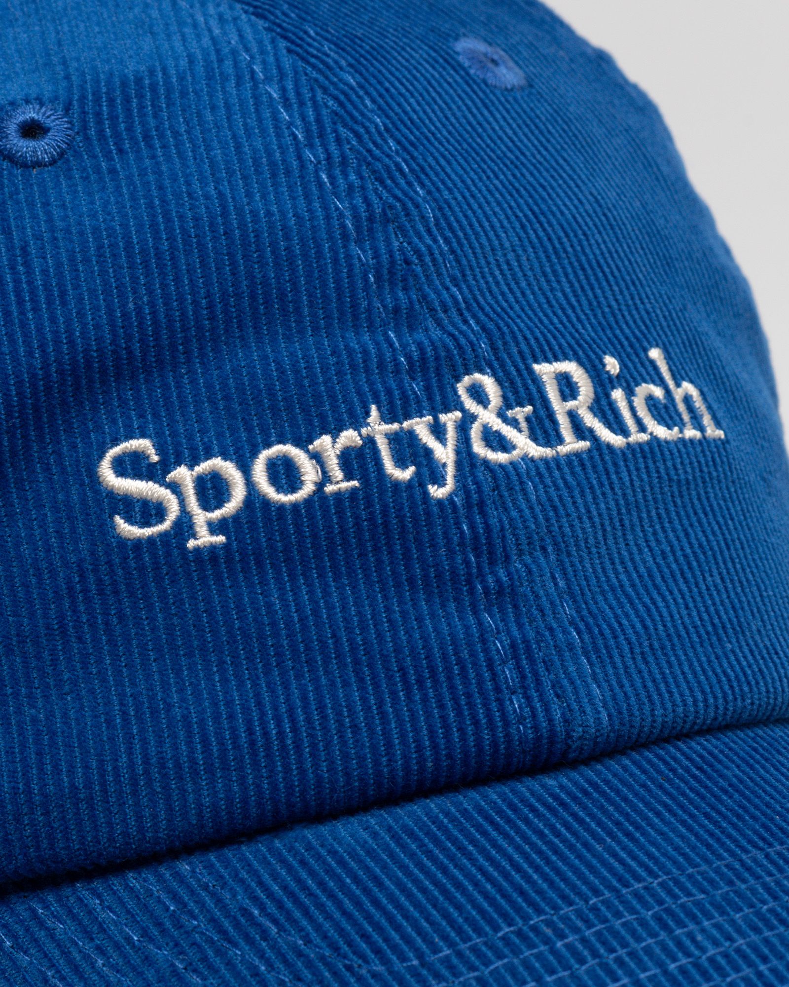 SERIF LOGO CORDUROY HAT