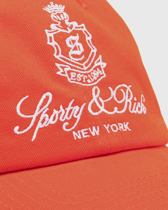 Sporty & Rich Vendome Hat Orange - CERISE/WHITE