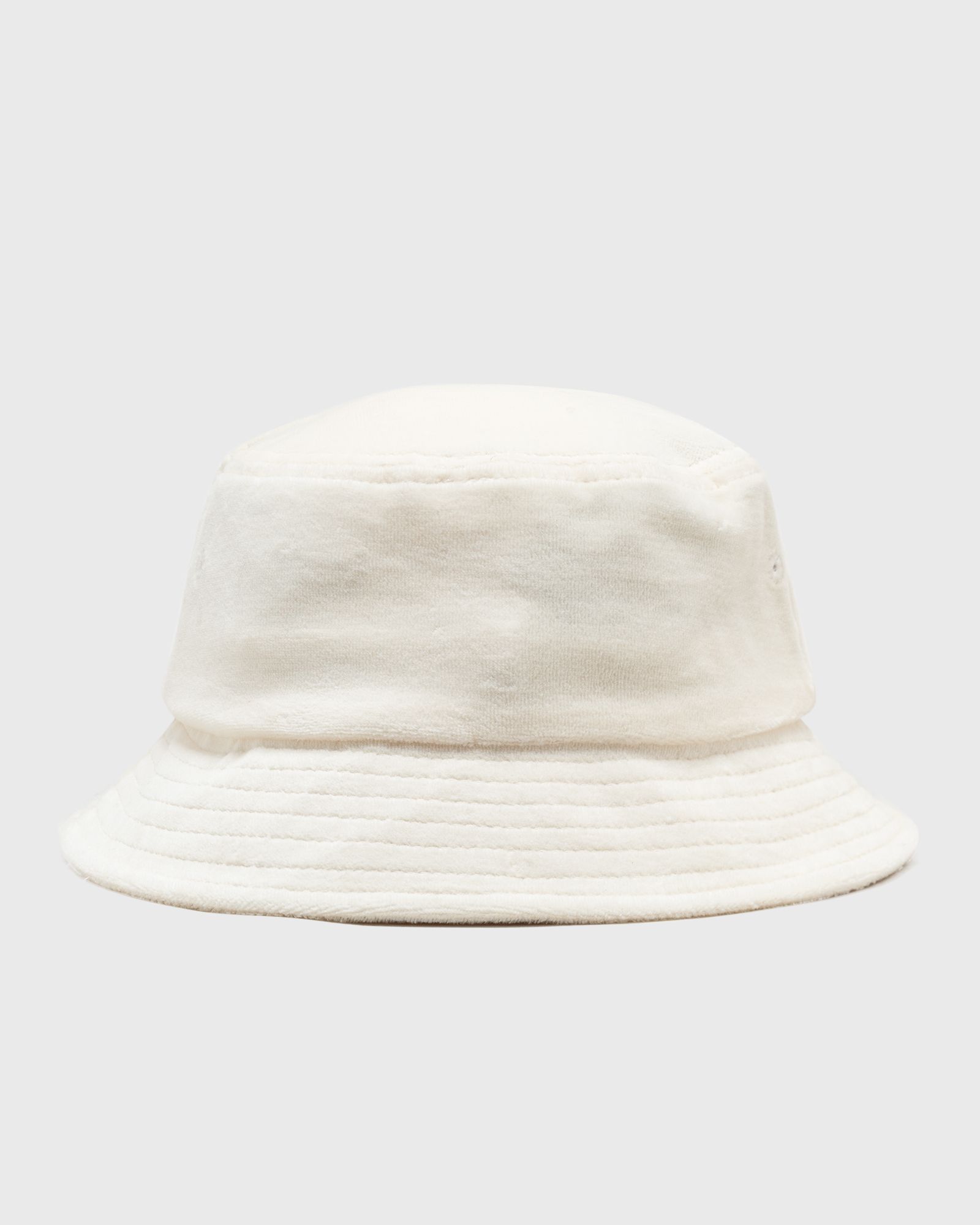 Italic Logo Embroidered Velour Bucket Hat