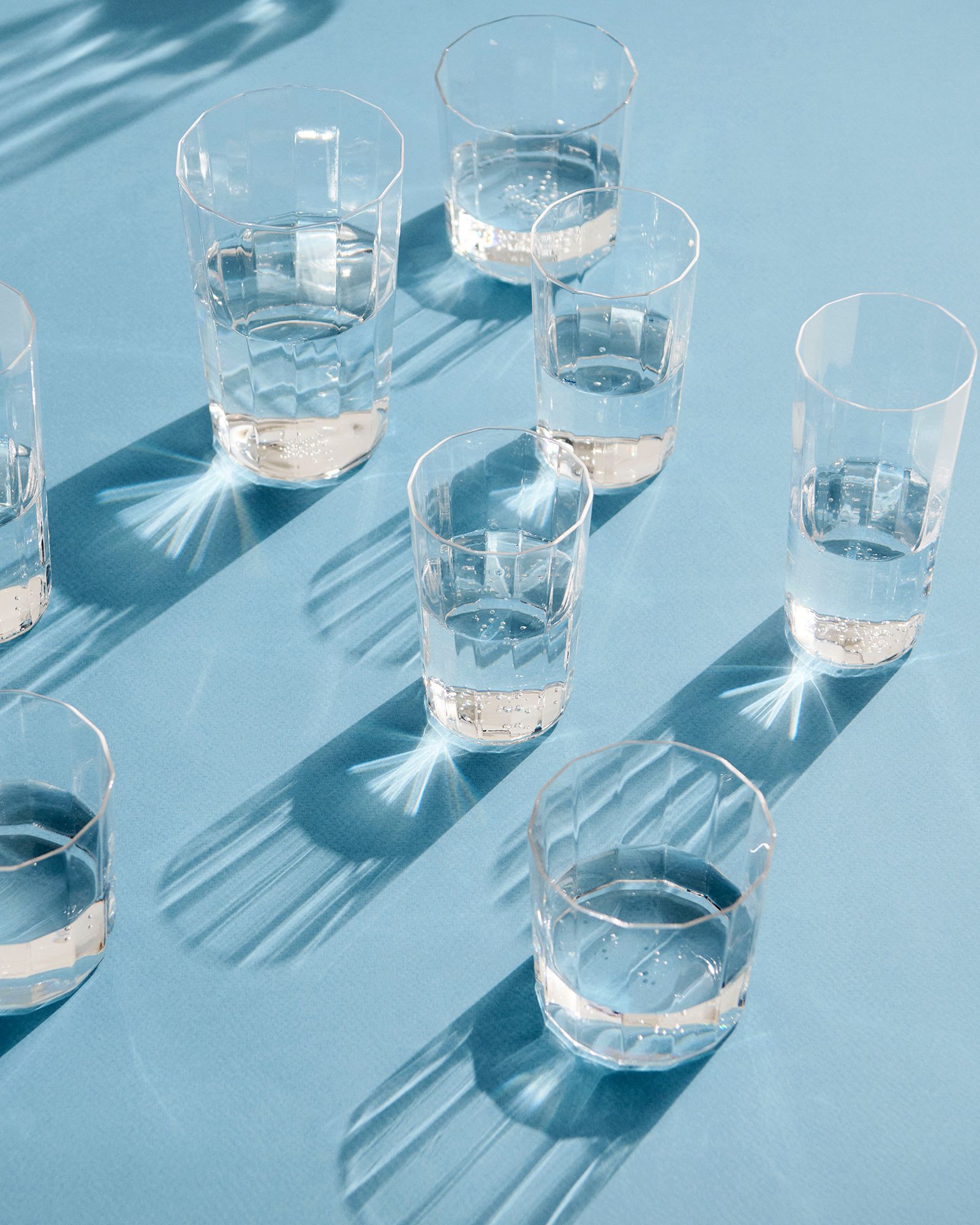 Angle Glass-Set of 4 Tall