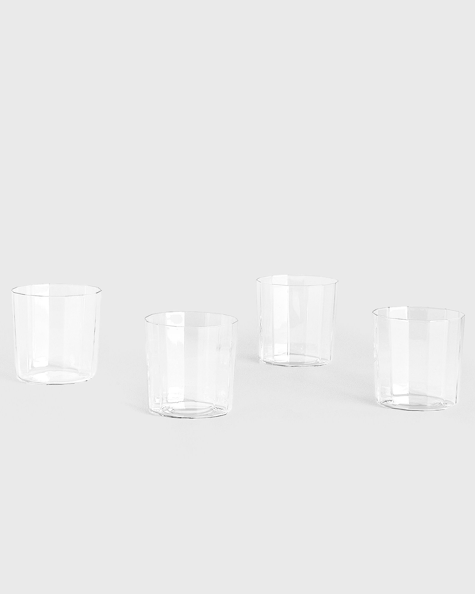 Angle Glass-Set of 4 Wide