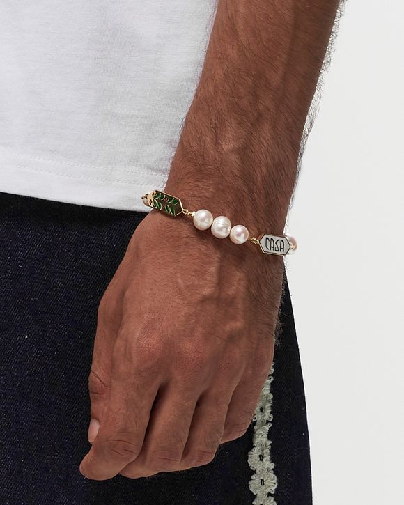 Casablanca LAUREL PEARL BRACELET Gold | BSTN Store