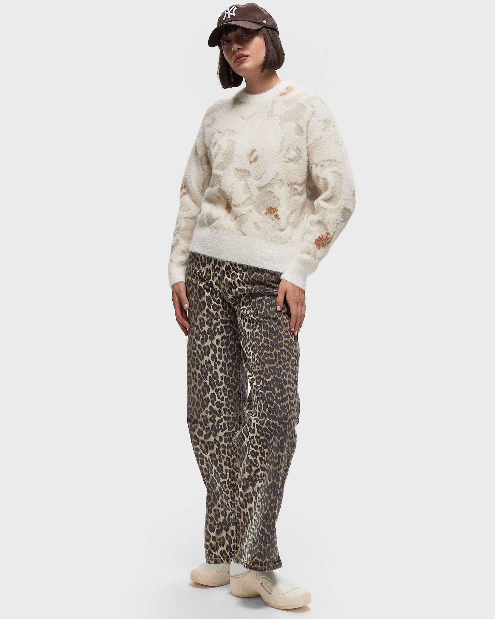 FLORAL JACQUARD INTARSIA SWEATER
