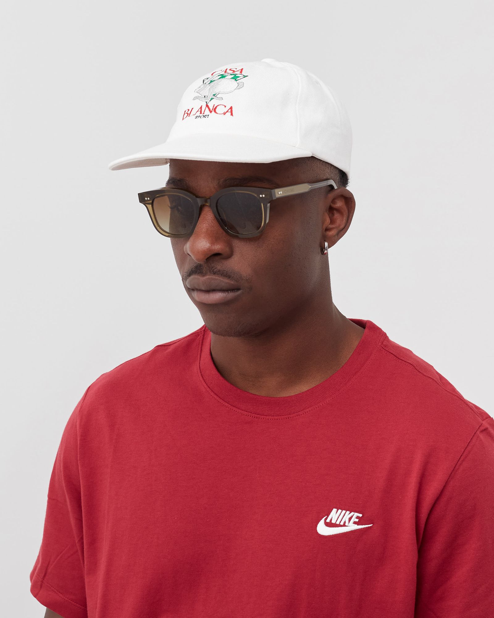 Casablanca ハット Buy Casablanca Twill Cap 'Black/Casa Sport Rabbit' - AF21
