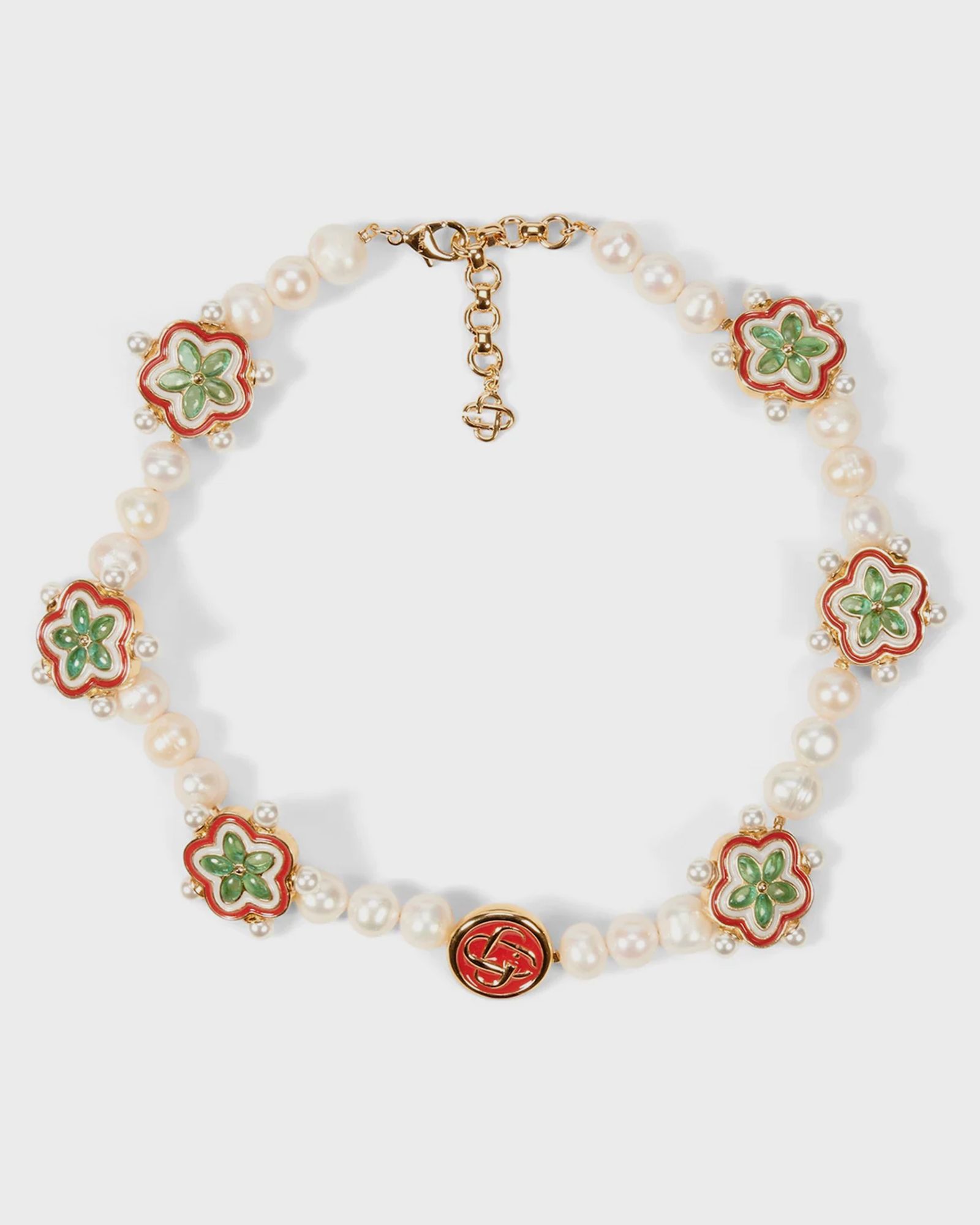 GRADIENT FLOWER SHORT NECKLACE