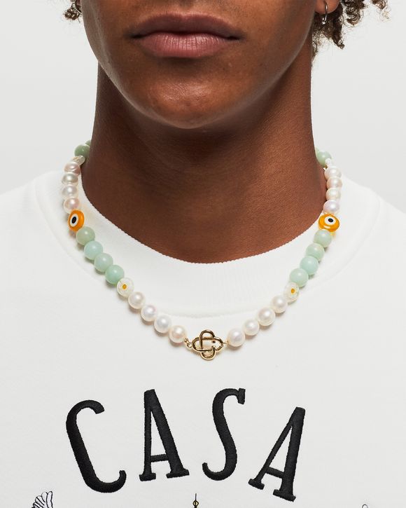 MINT & YELLOW CHARM NECKLACE