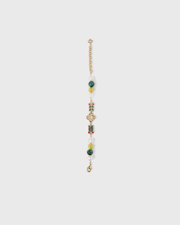 Casablanca CASA SPORT BRACELET Gold - GREEN/WHITE/GOLD