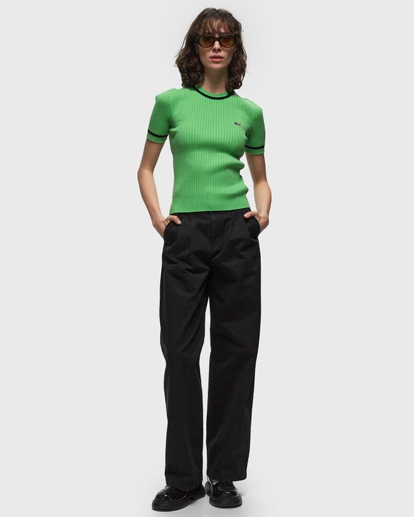 SEAMLESS 3D KNIT RIBBED SWEATER