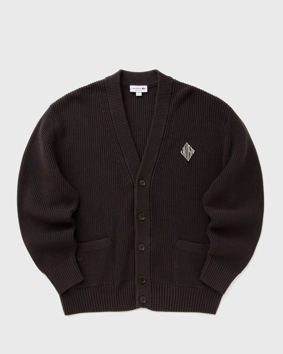 Relaxed Fit Ribbed Cotton Cardigan