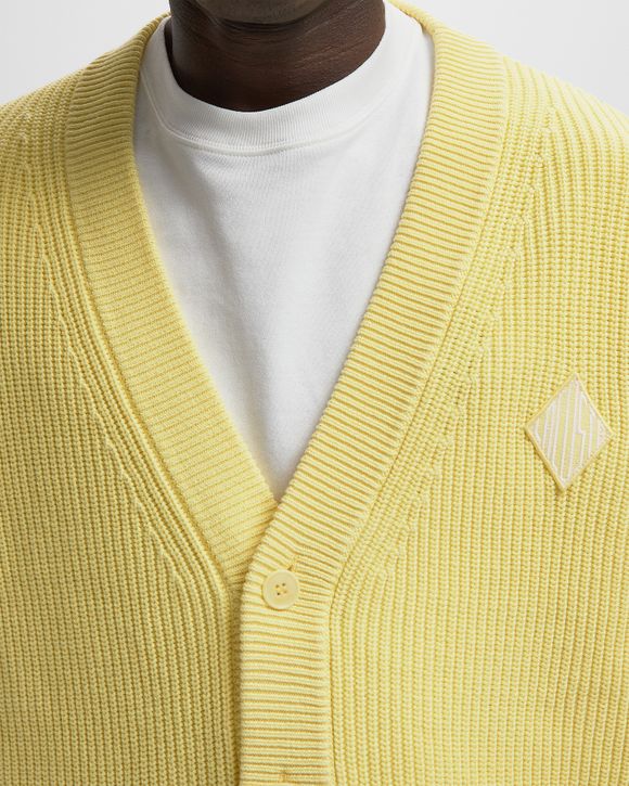 Relaxed Fit Ribbed Cotton Cardigan