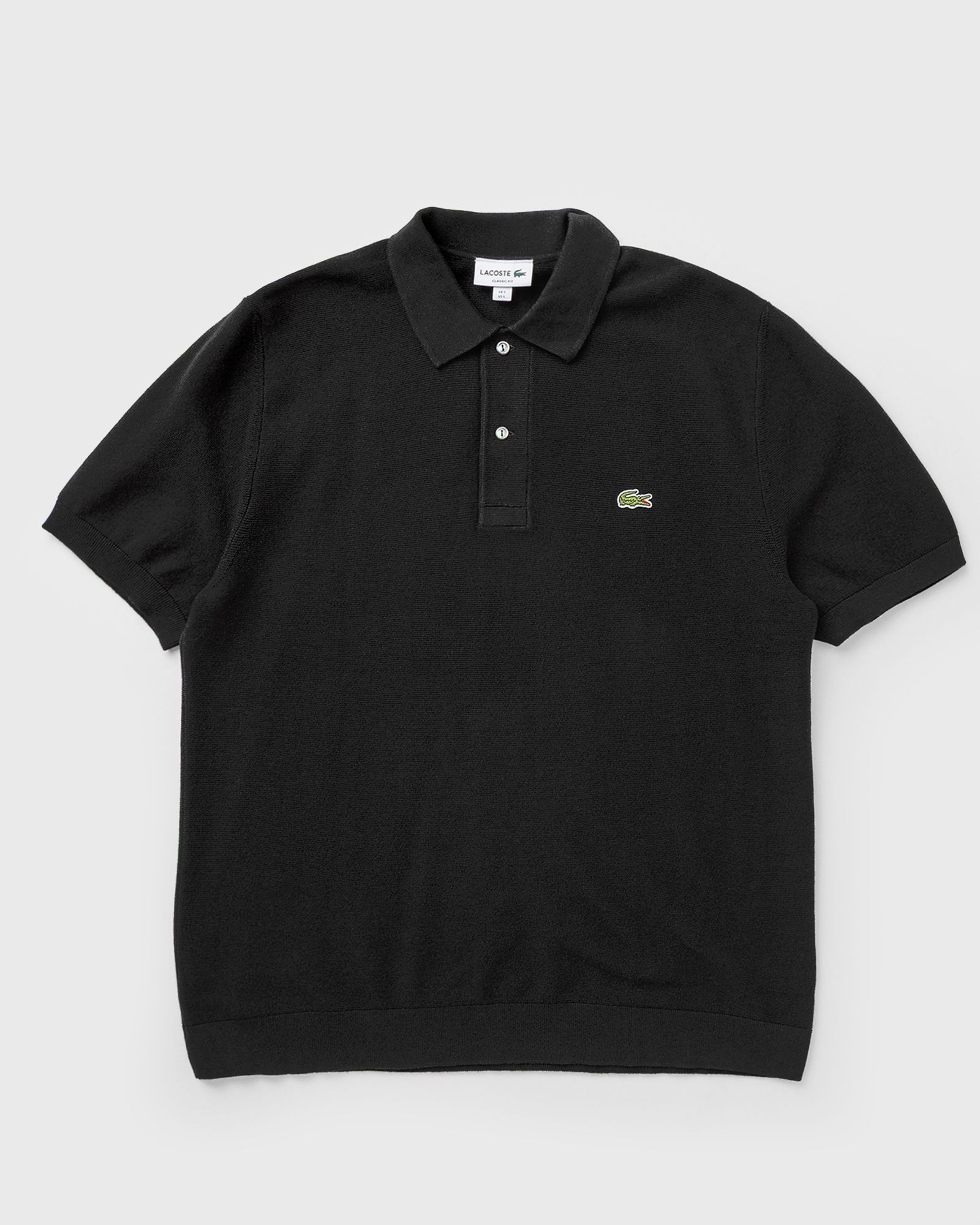 Lacoste Lacoste Classic Fit Knitted Polo Shirt in black