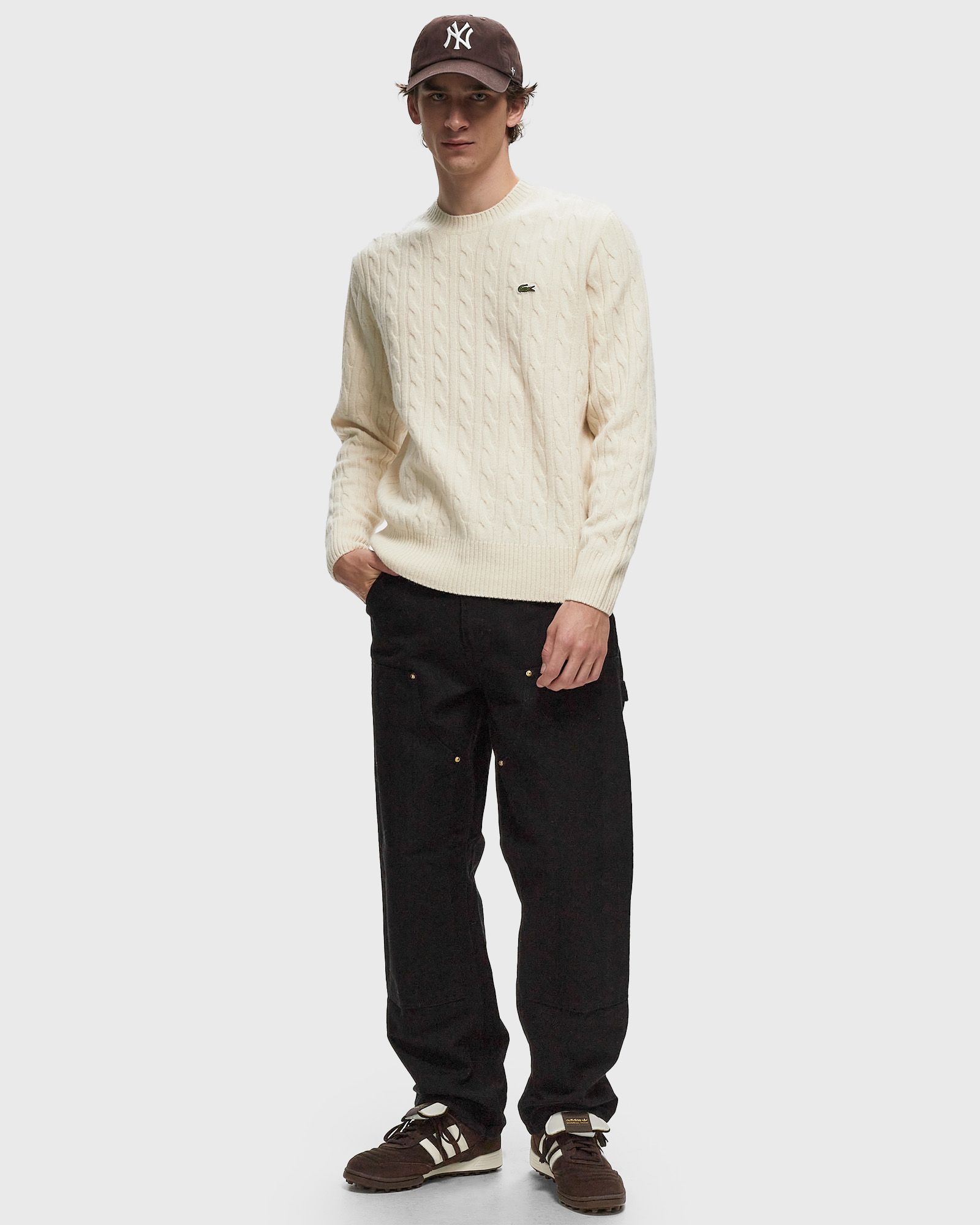 CARDED WOOL CREW NECK SWEATER