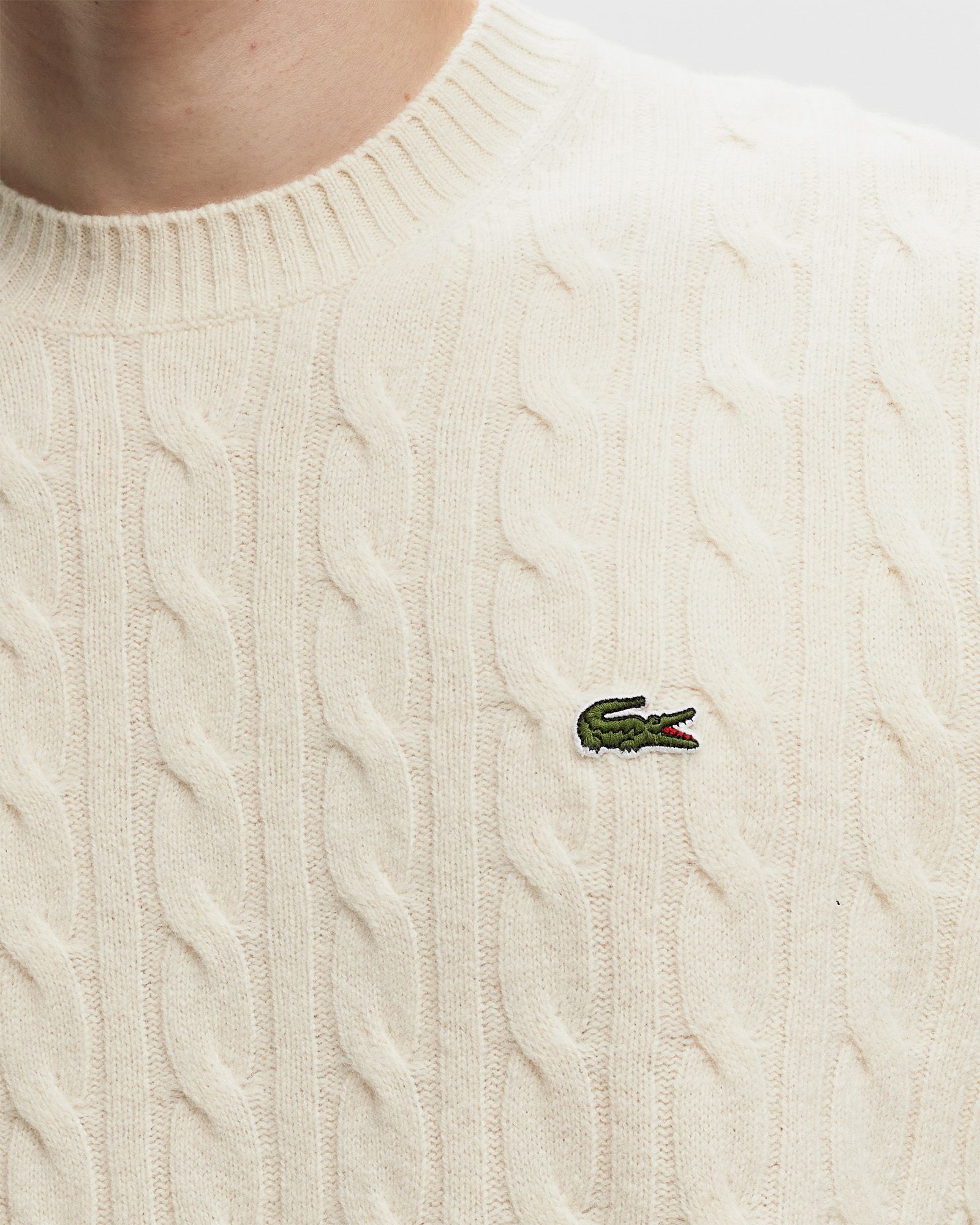 CARDED WOOL CREW NECK SWEATER