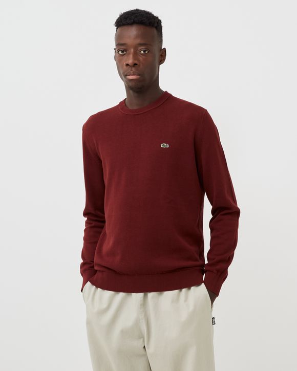 Red discount lacoste sweatshirt