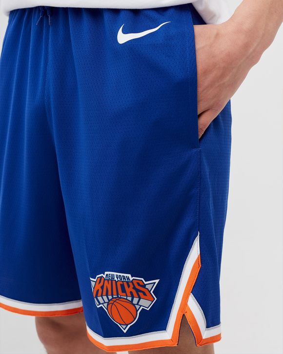 Nike Mens Knicks Statement Swingman Shorts - White/Navy Size M