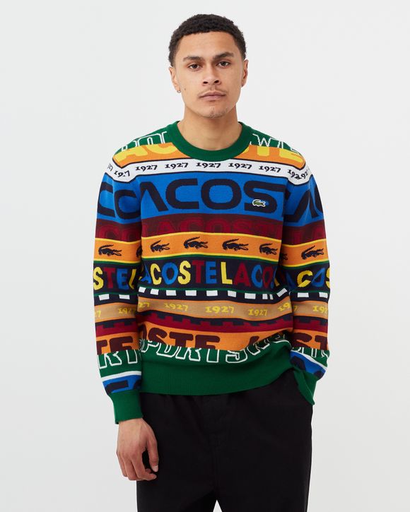 Lacoste hot sale multicolor sweater