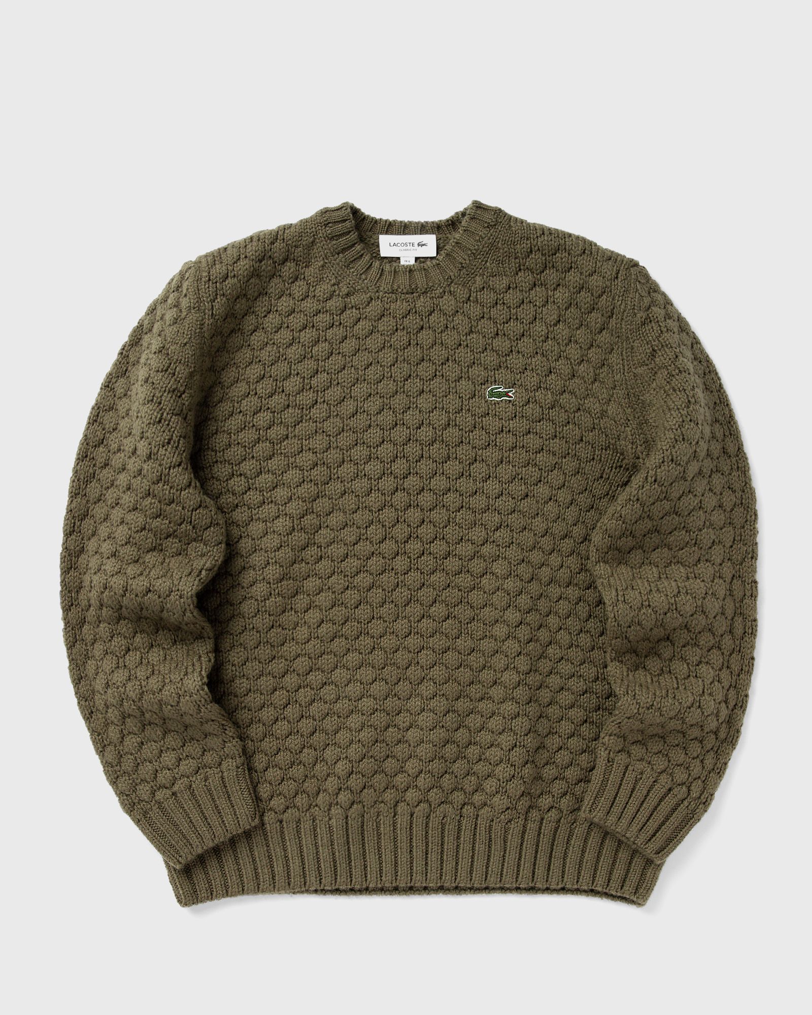 CARDED WOOL CREW NECK SWEATER