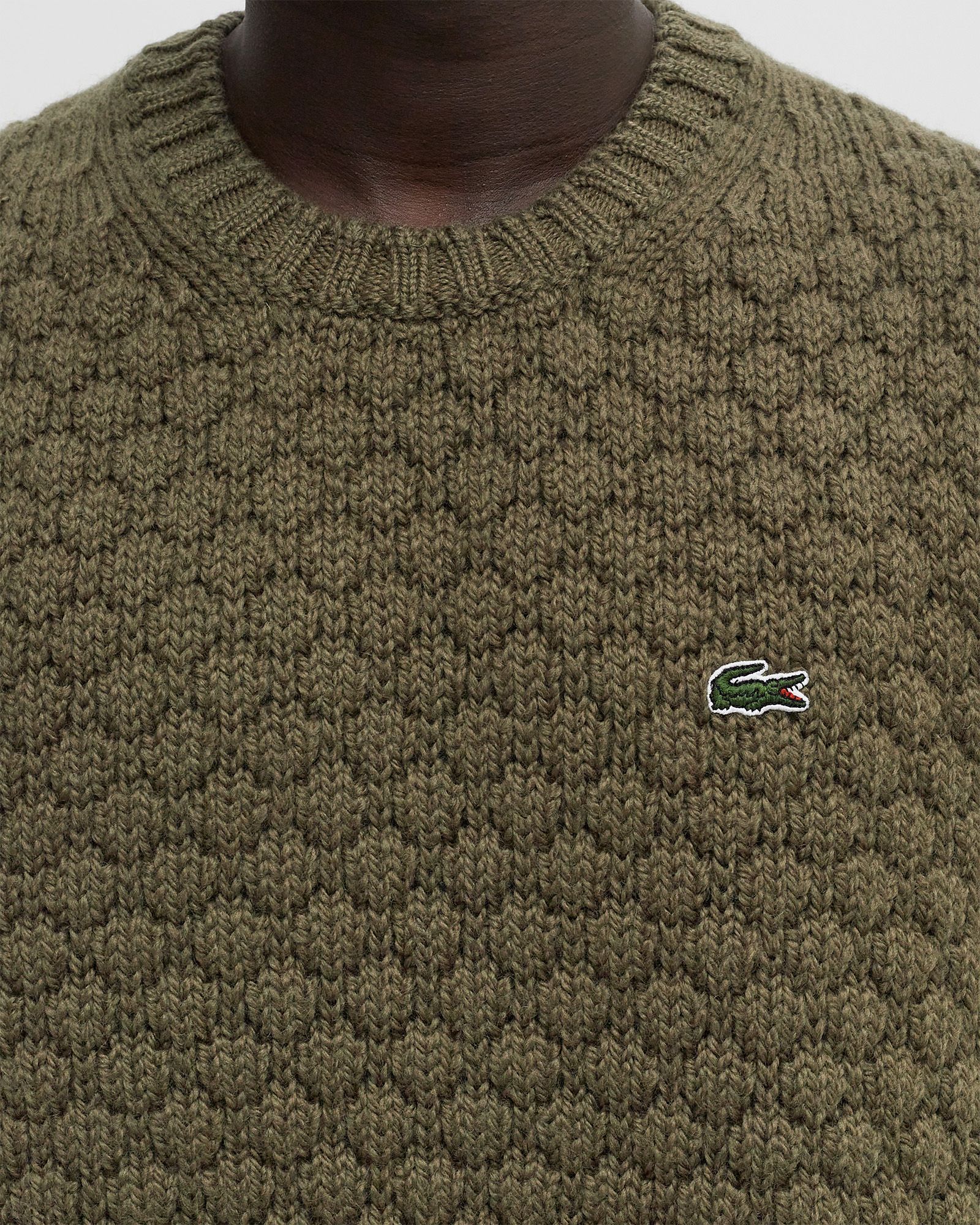 CARDED WOOL CREW NECK SWEATER