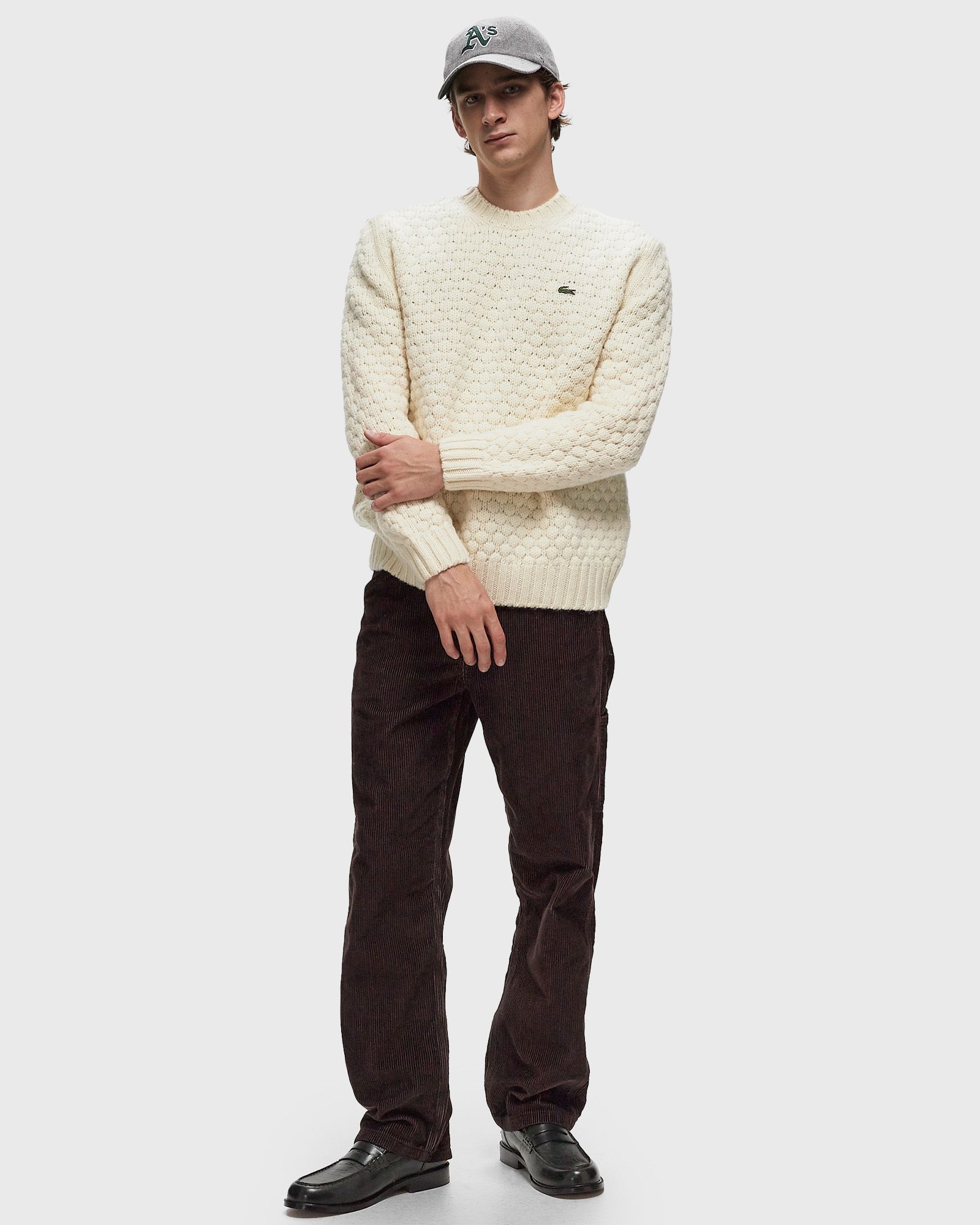 CARDED WOOL CREW NECK SWEATER