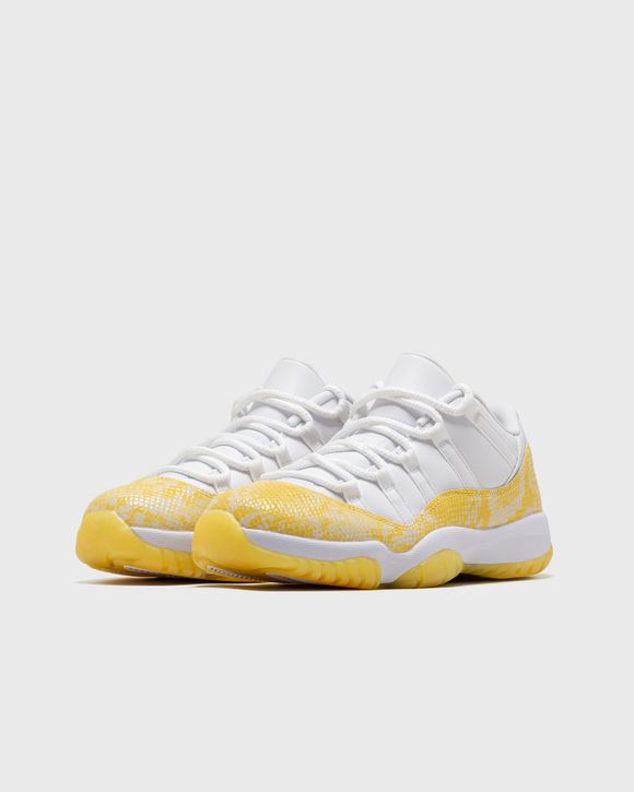 WMNS AIR JORDAN 11 RETRO LOW 'Yellow Snakeskin' - WHITE/TOUR YELLOW-WHITE