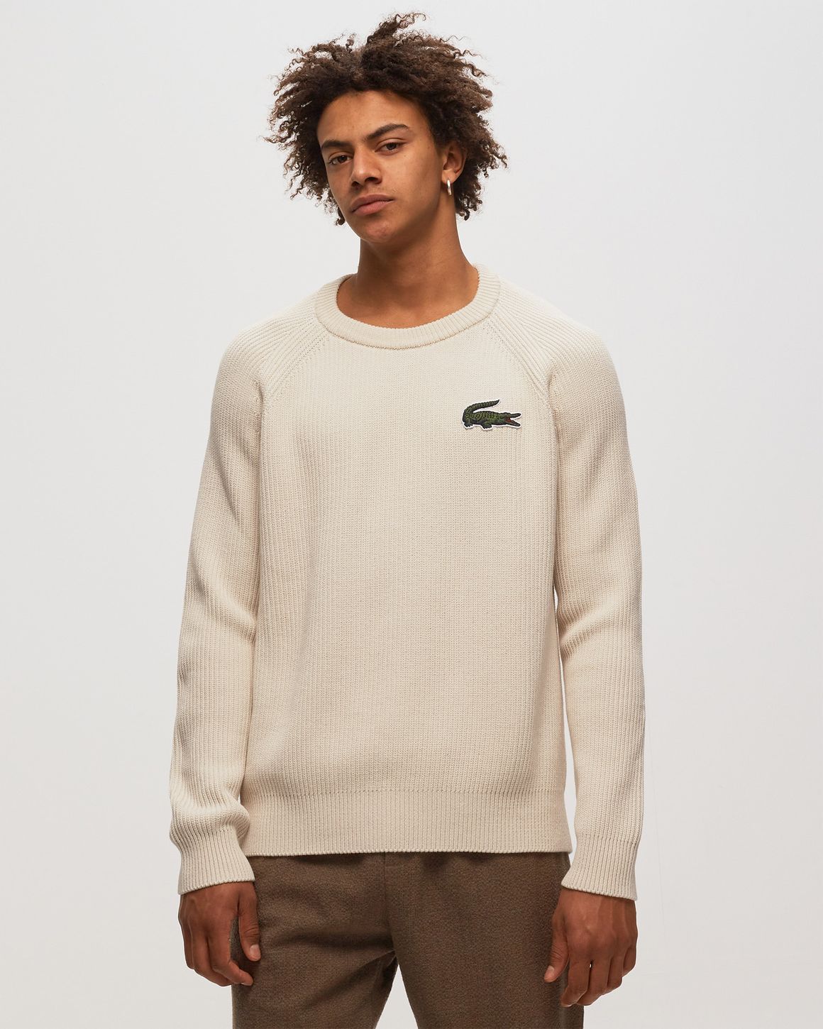 Lacoste beige sweater sale