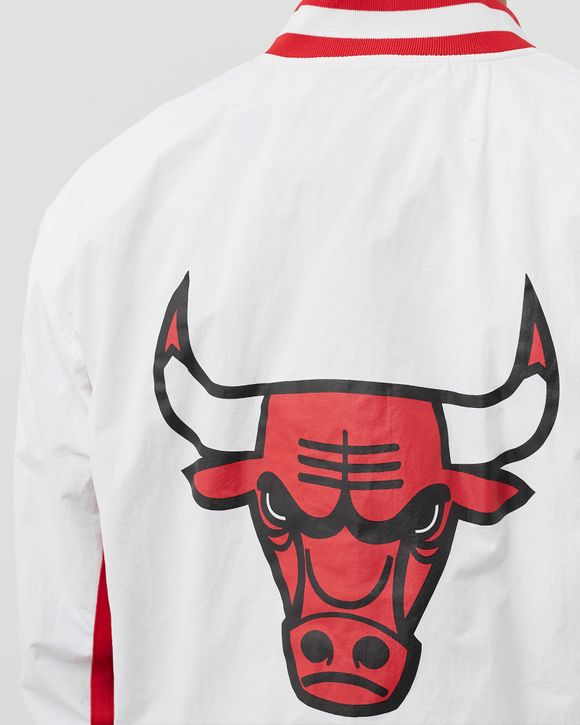 Mitchell & Ness White NBA Chicago Bulls Authentic Warm Up Jacket