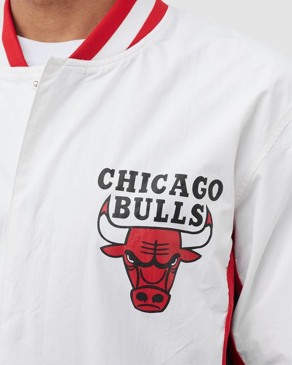 Mitchell & Ness Men's Chicago Bulls Authentic Warm Up Jacket - White