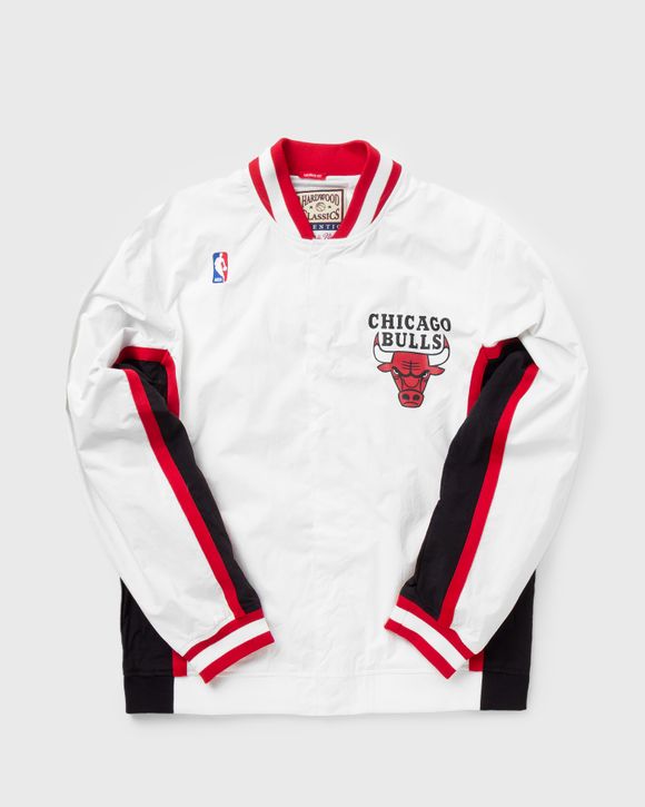 Mitchell & Ness Men's Chicago Bulls Authentic Warm Up Jacket - White