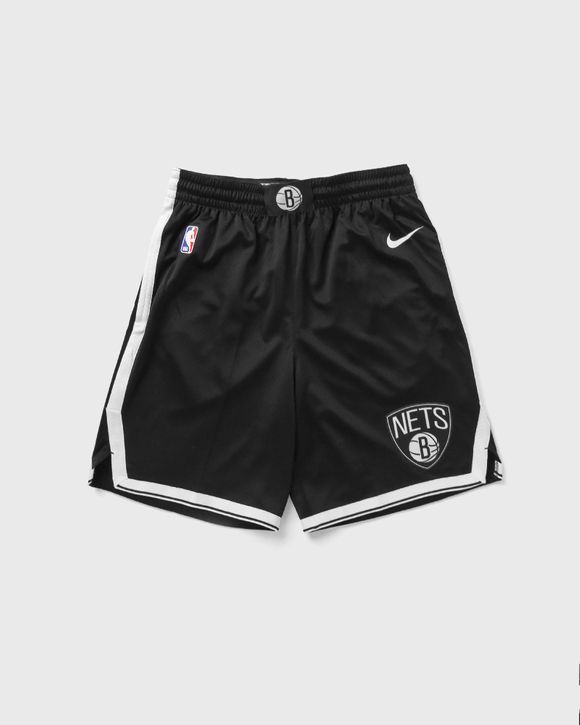 Nike Brooklyn Nets Icon Edition NBA Swingman Shorts Black - BLACK/WHITE