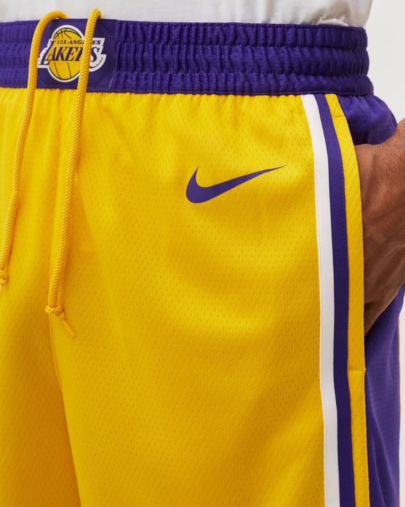 Los Angeles Lakers Icon Edition Men's Nike NBA Swingman Shorts.