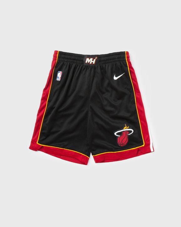 Nike Miami Heat Icon Edition NBA Swingman Shorts Black - BLACK/TOUGH  RED/WHITE