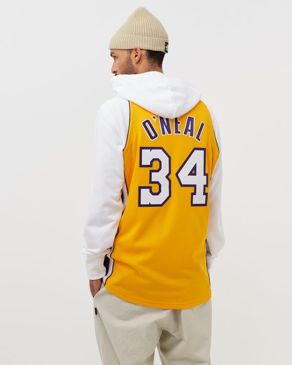 Mitchell & Ness Los Angeles Lakers #34 Shaquille O'Neal yellow