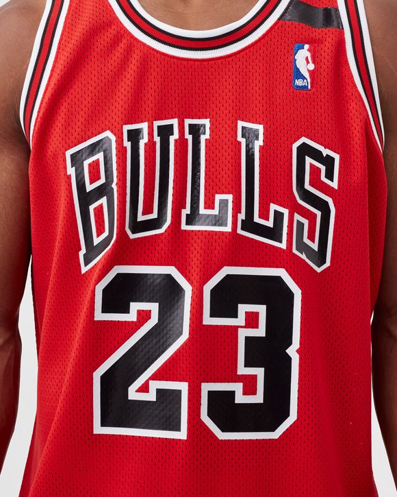 Mitchell & Ness Men's 1991 Chicago Bulls Michael Jordan #23 Hardwood Classics Authentic Jersey, XL, Red