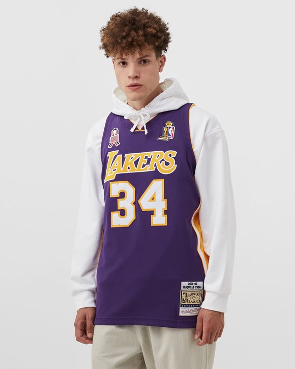 Jersey Mitchell & Ness Los Angeles Lakers #34 Shaquille O'Neal Finals Jersey  purple
