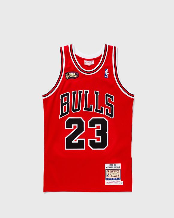 Mitchell and Ness Men's Michael Jordan Chicago Bulls Road Finals 1997-98 Jersey