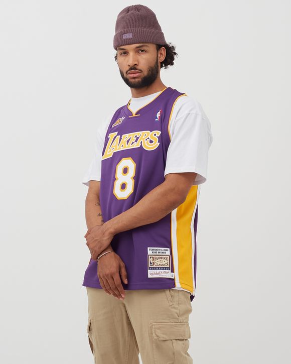 Mitchell & Ness Los Angeles Lakers #8 Kobe Bryant Purple 1997 Authentic  Hardwood Classics Road Jersey