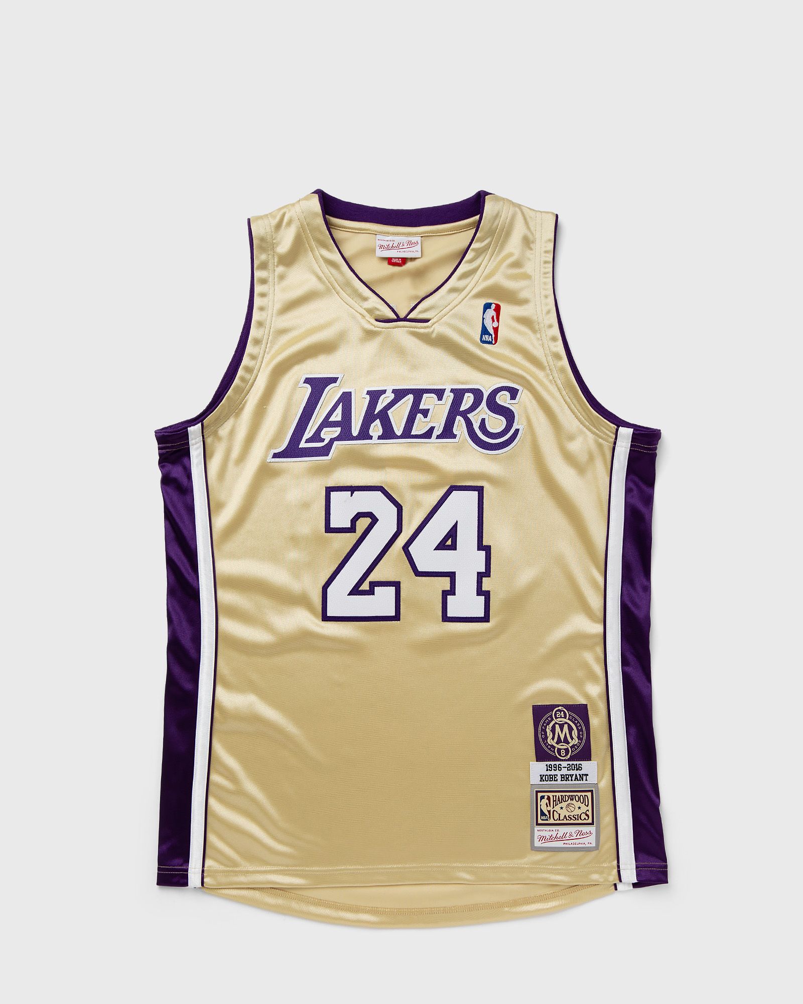 NBA AUTHENTIC JERSEY LOS ANGELES LAKERS HALL OF FAME 1996-2016 KOBE BRYANT #24