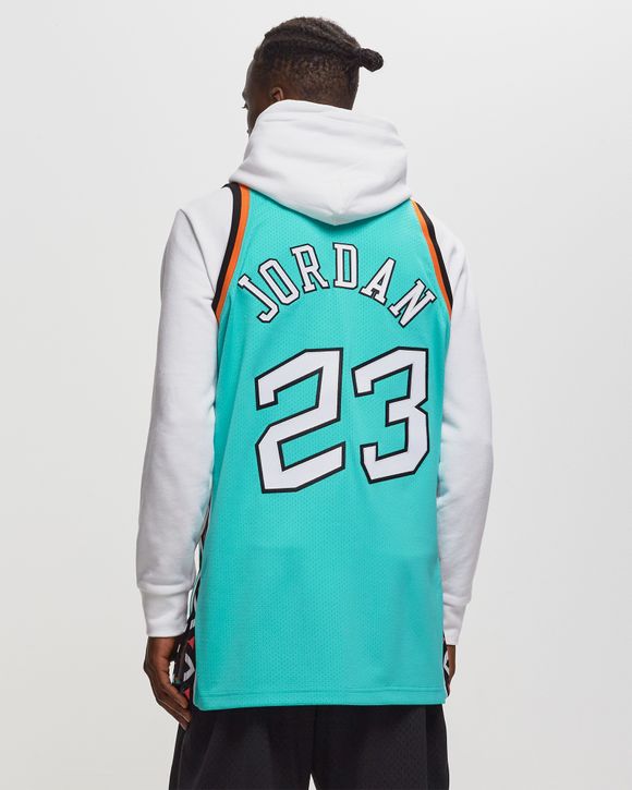 Mitchell & Ness Men's Michael Jordan 1996 All Star Game Authentic Jersey, Teal, Size: Small