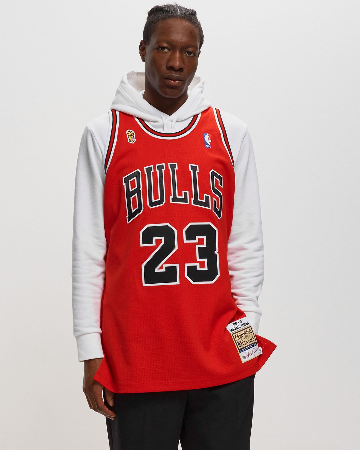 Mitchell & Ness NBA Authentic Jersey Chicago Bulls Road Finals 1995-96 Michael  Jordan #23 Red | BSTN Store