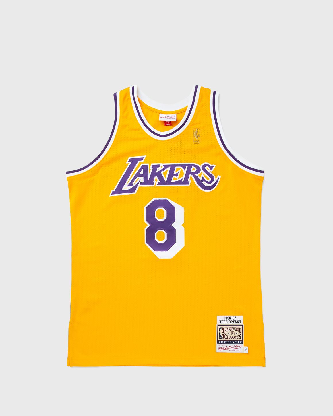 Mitchell & Ness NBA AUTHENTIC JERSEY LOS ANGELES LAKERS HOME 1996-97 KOBE  BRYANT #8 Yellow | BSTN Store