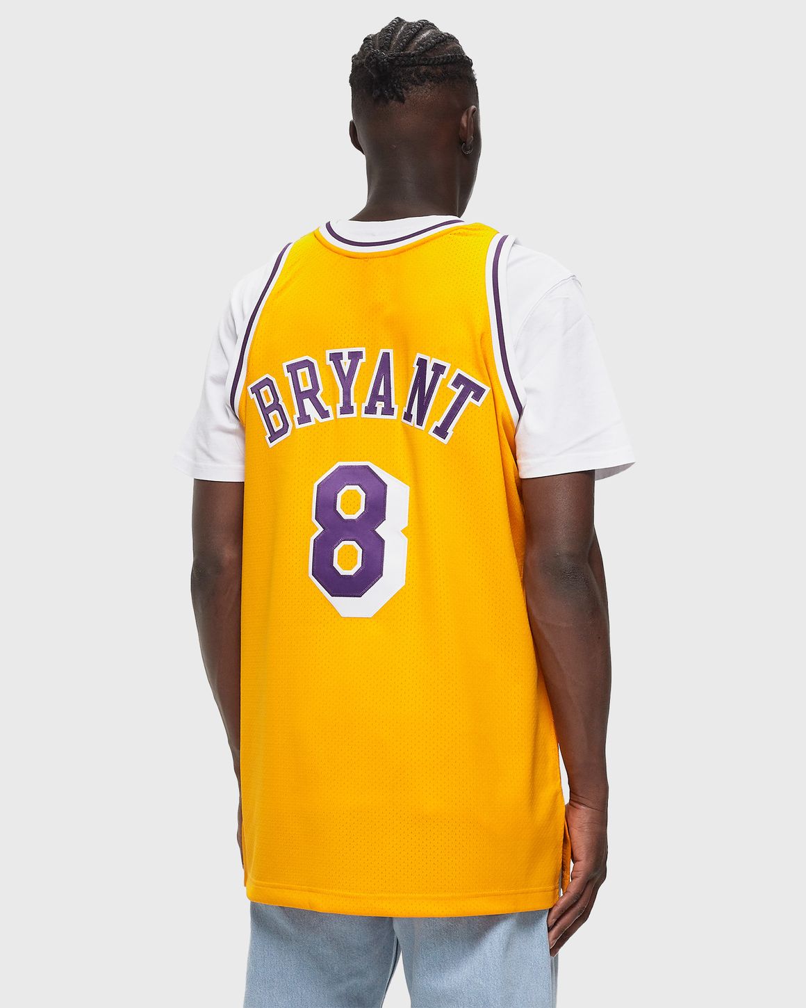 Mitchell & Ness NBA AUTHENTIC JERSEY LOS ANGELES LAKERS HOME 1996-97 KOBE  BRYANT #8 Yellow | BSTN Store