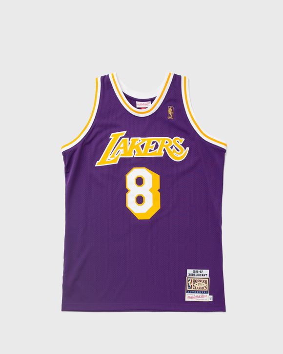 Mitchell Ness NBA AUTHENTIC JERSEY LOS ANGELES LAKERS ROAD 1996 97 KOBE BRYANT 8 Purple BSTN Store