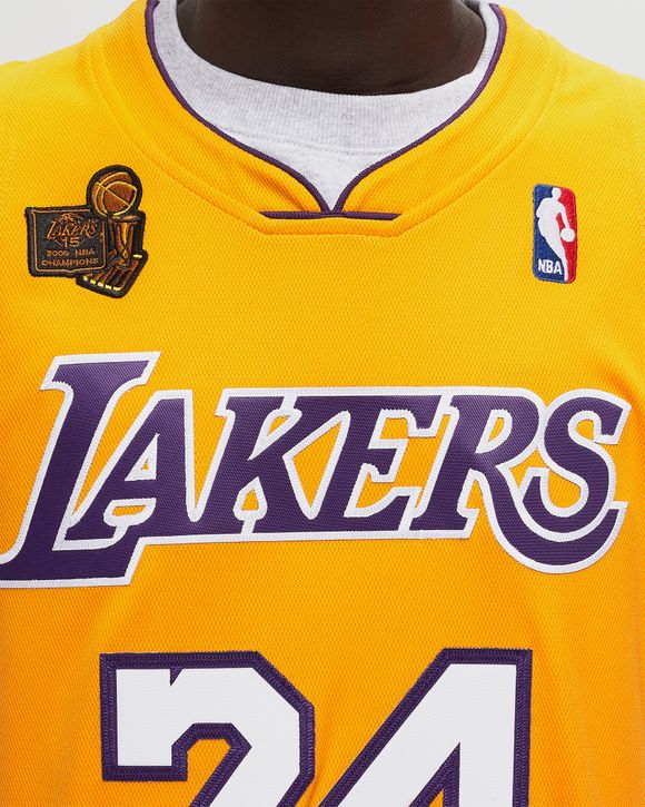 Mitchell Ness NBA AUTHENTIC JERSEY LOS ANGELES LAKERS 2009 10 KOBE BRYANT 24 Yellow BSTN Store